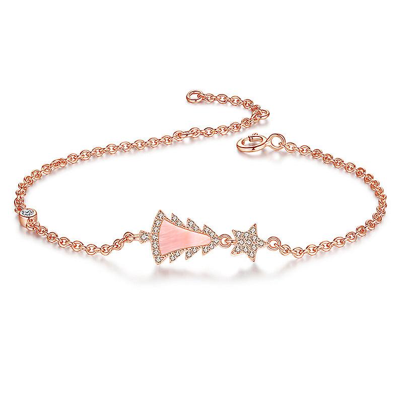 Bracelet Tassel Chain Jewelry Gift For Women Teen Girls Sterling Silver Simple Personality Electroplating Geometric Type