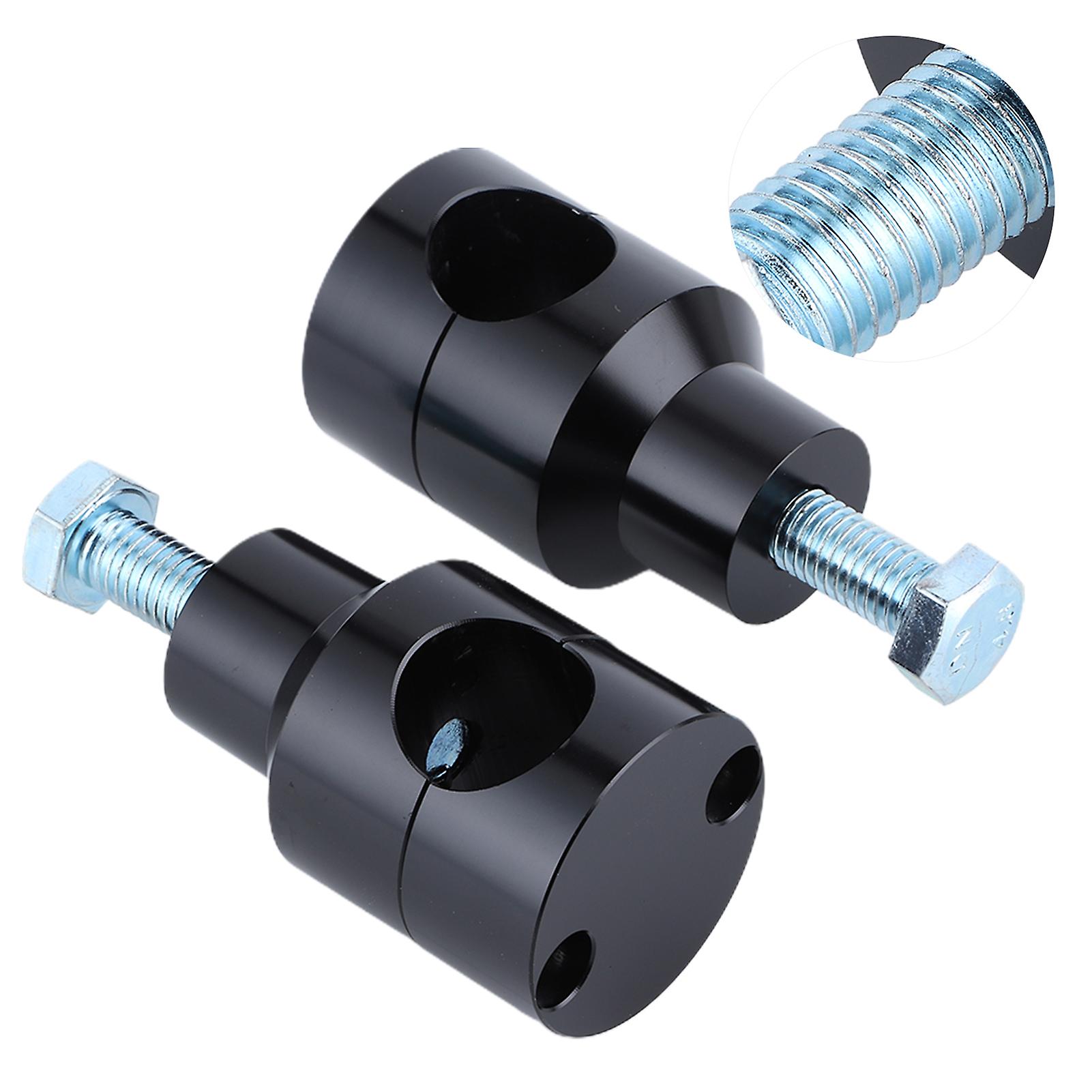 Universal 25mm Black Aluminum Handlebar Riser Clamp for Motorcycle