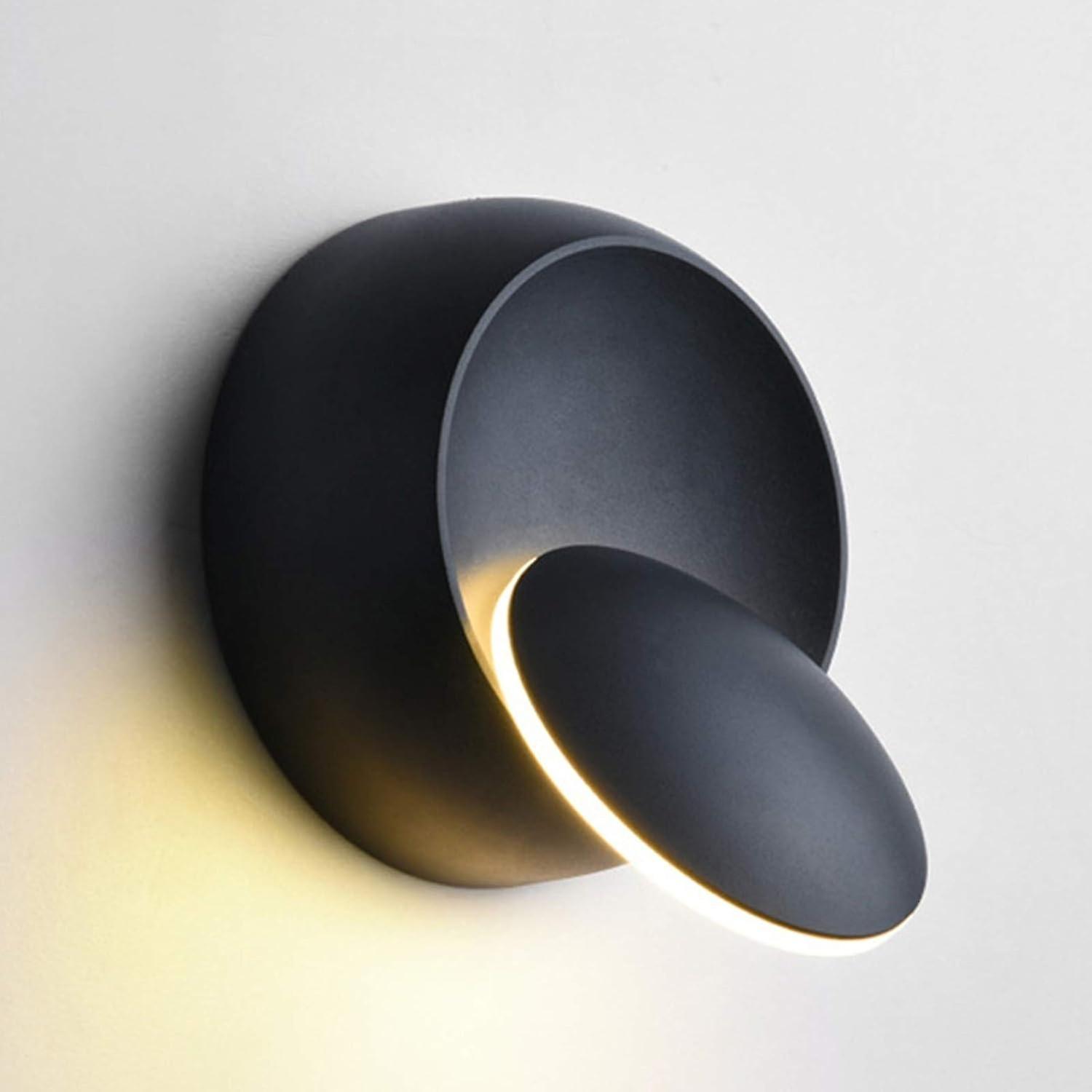 Warm White Indoor Wall Lights 5W LED Wall Lamp Modern Warm White Wall Lamp Creative Eclipse 2 in 1 I