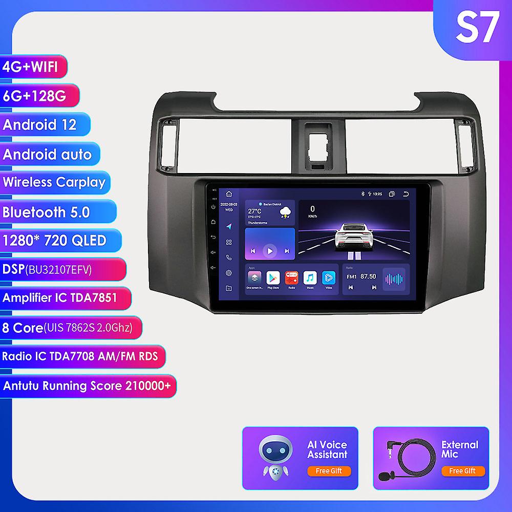 Android 12 Car Radio Gps Navigation Auto Screen 2din Carplay For Toyota 4 Runner 2009 2010-2019 7862 4g Multimedia Video Player
