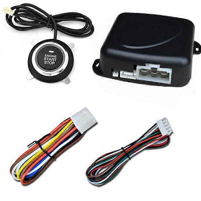 12V Push Car Key Systems Key blade Button  Engine Start Stop System Kit for Auto less Entry Alarm