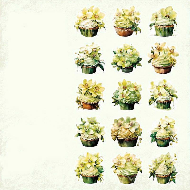 30pcs/pack, 2 Packs In Washi Paper Sticker Package, Gourmet College Series, Gourmet Flavor Snack Food Journal Diy Decorative Sticker