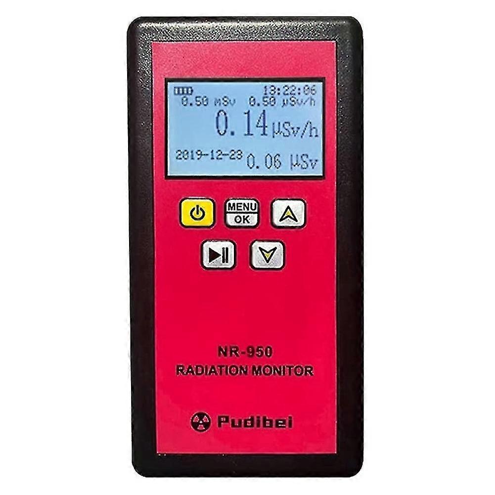 Pudibei Geiger Counter Portable Nuclear Radiation Detector Display Radioactive Tester Geiger Counte