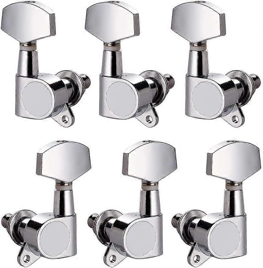 6szt String Strojenie Pegs 3L3R Chromowane tunery Głowice do gitary elektrycznej
