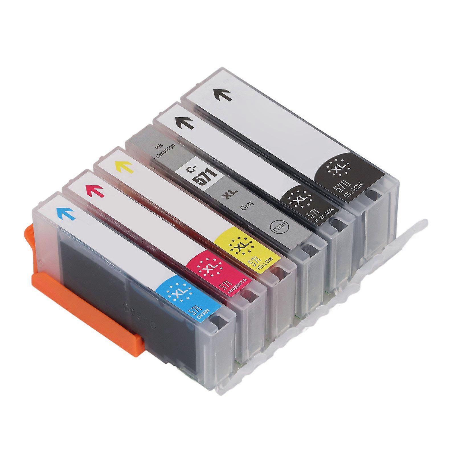 Ink Cartridge High Page Capacity Colorfast Black and Color Ink Cartridge Combo for PIXMA Printer BK BK C M Y GY