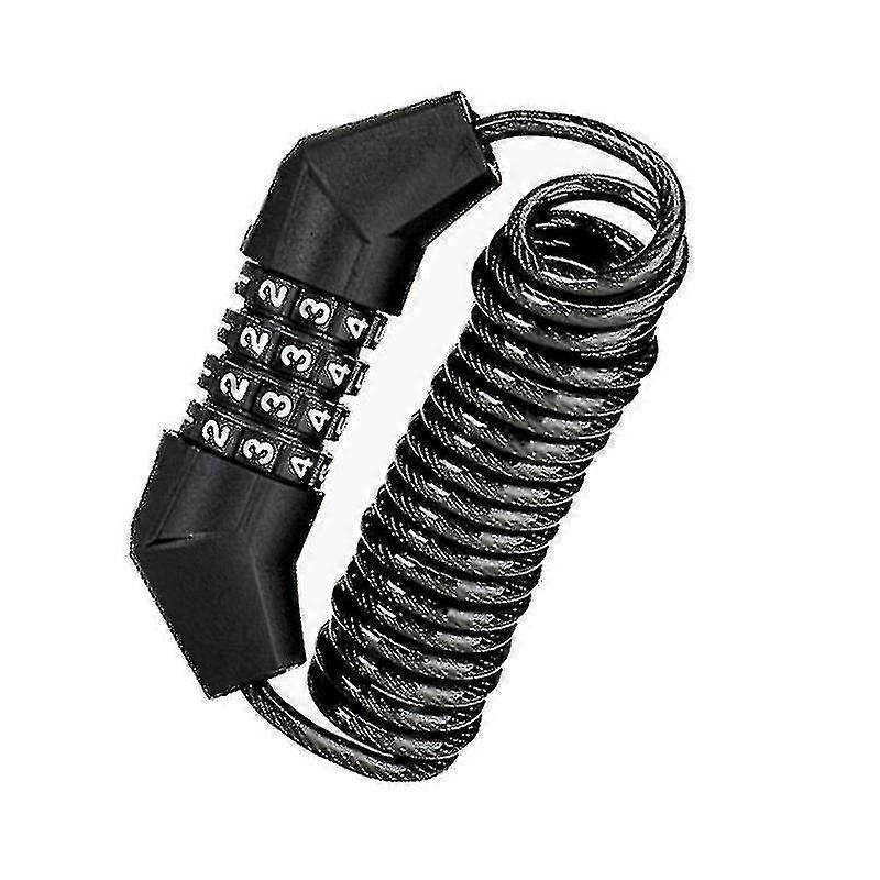 Telescopic Code Lock Electric Vehicle Scalable Helmet Lock Bicycle Lock