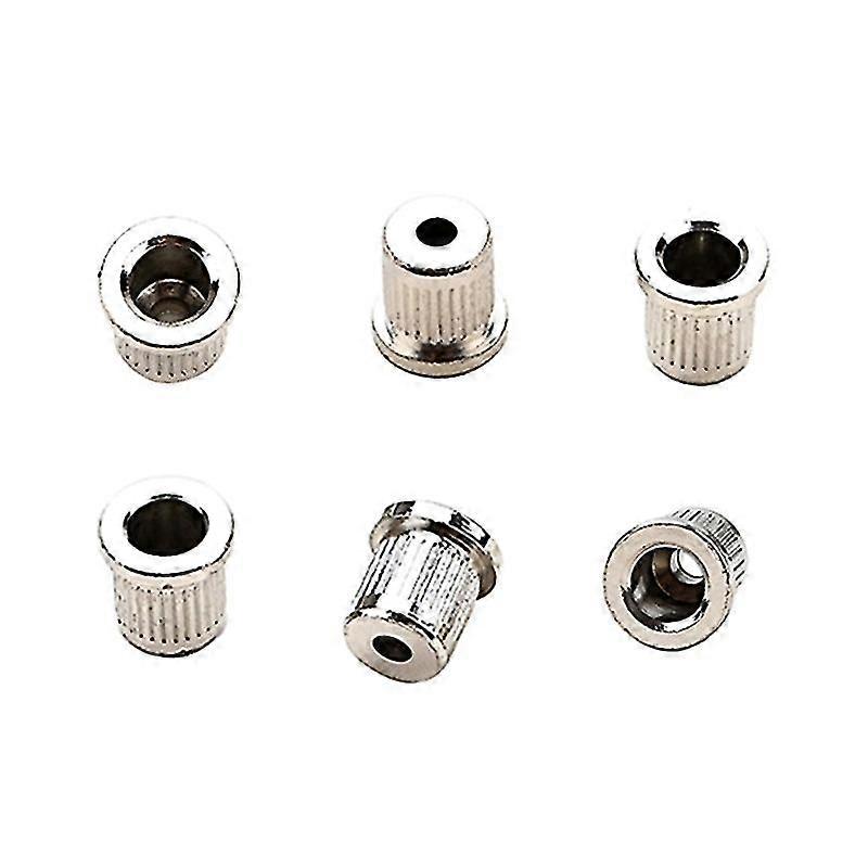 6 Pcs Top Mounting String Ferrules For Electric Guitar Replacement Parts
