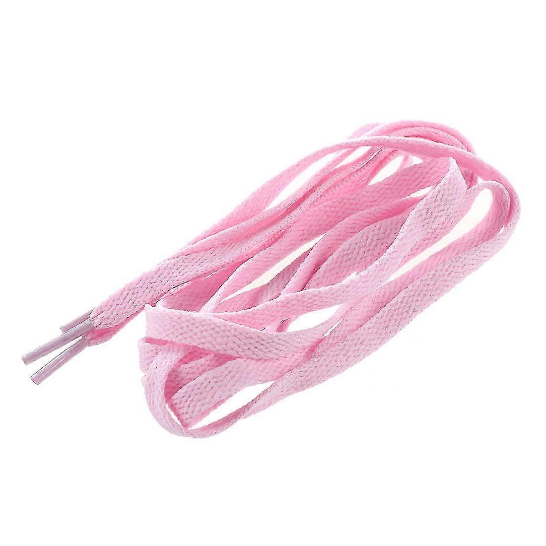 2024 44" Solid Flat Shoelaces Strings Laces For Sneaker Pink
