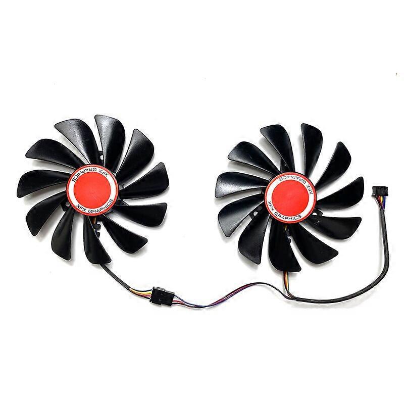 For XFX Radeon RX580 588 590 GME 8GB Black Wolf black wolf version Graphics Card Replacement Fan CF1010U12S
