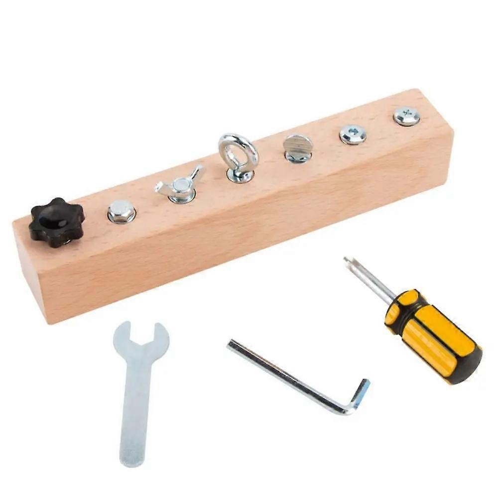 Nuts Toddlers Screwdriver Board Set Intelligence Bead Basic Skills Educational Toys Simulation Bolt