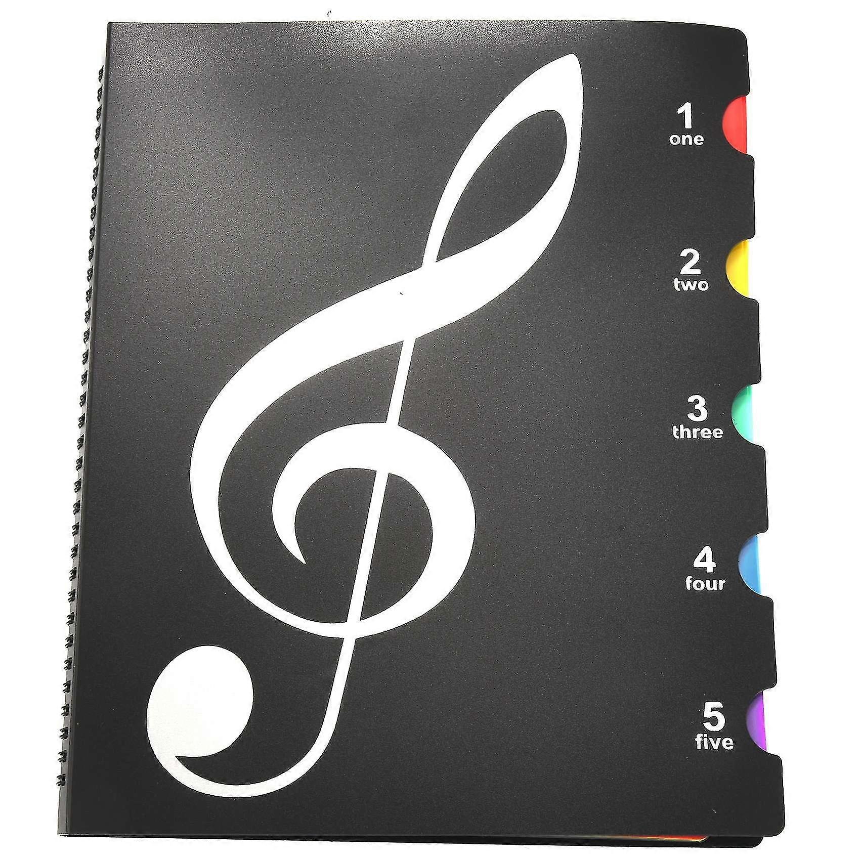 Music Folder Holder Writable Musicians Treble Clef Sheets Piano Choir Paper Store Read Psalm Song R