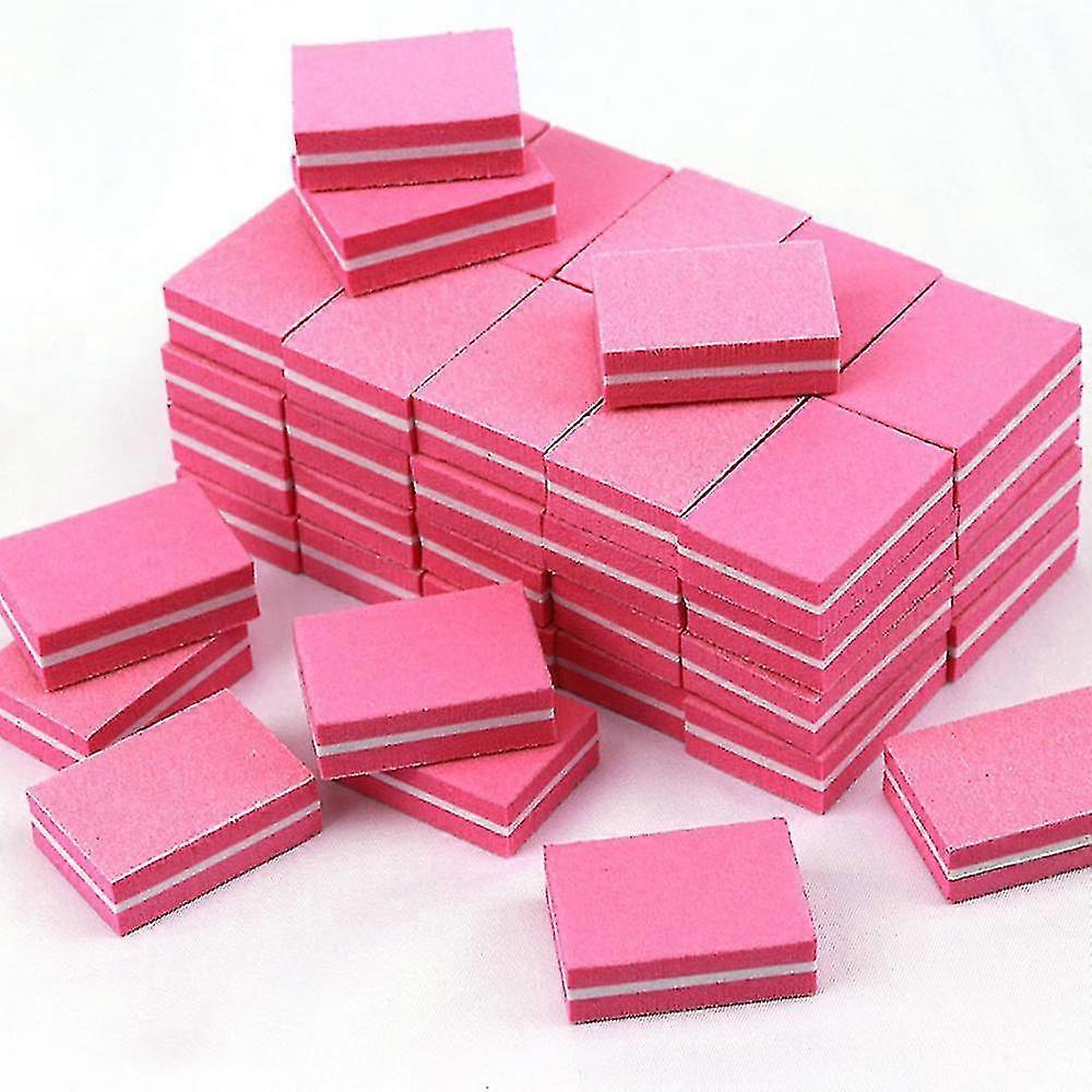 Nail Buffer Mini Block File 180/100 Grit Sandwich Purple Washable