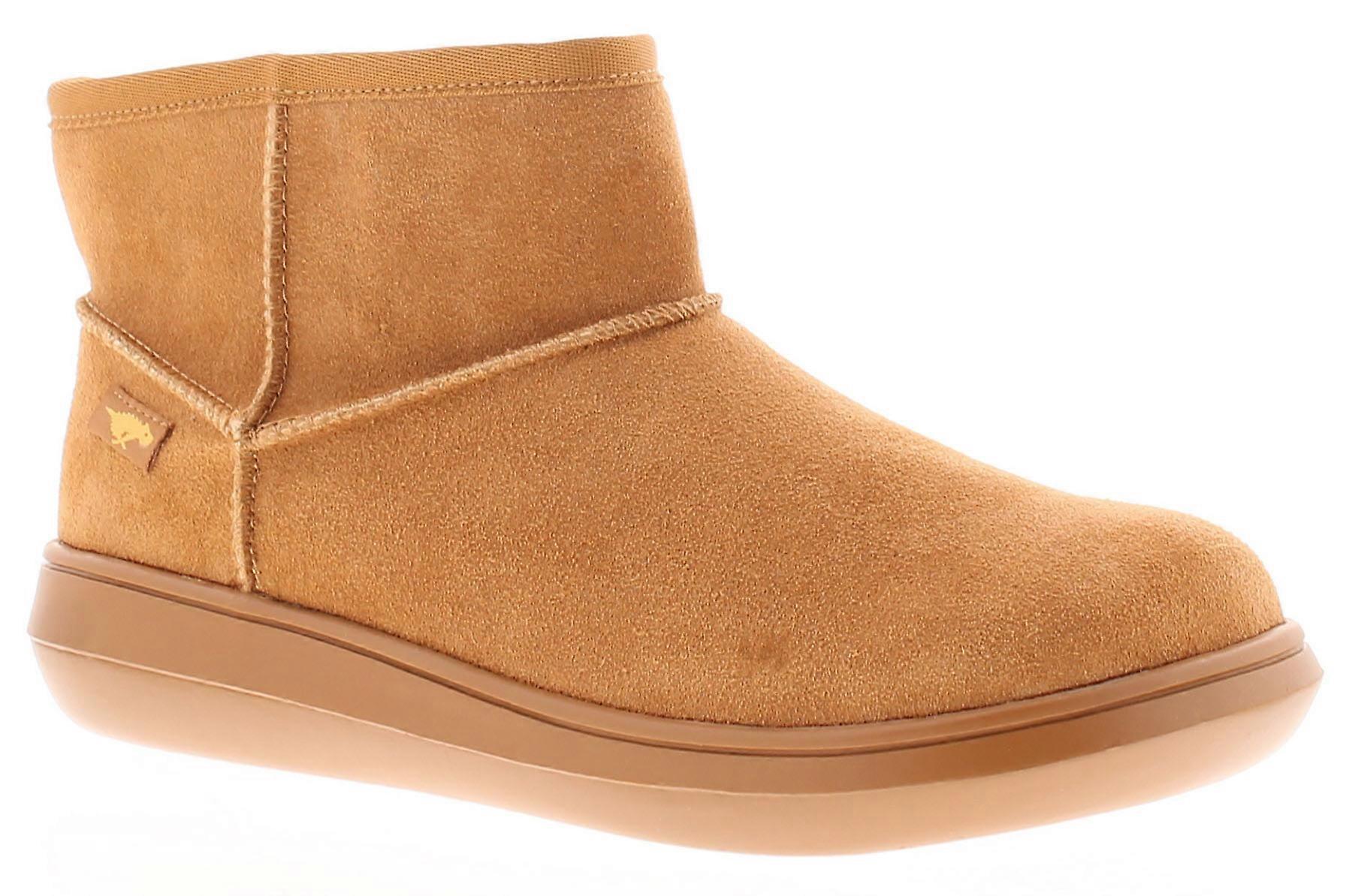 Rocket Dog Womens Boots Ankle Sugar Rush Suede Leather Pull On camel