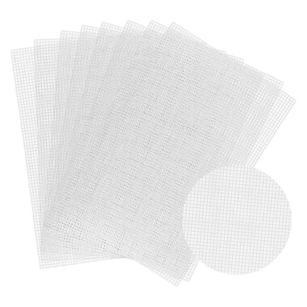 Plastic Mesh Canvas Sheets for Embroidery,Eyelet Net,Plastic Needle Point Canvas Craft DIY,Knitting Crochet Projects,C