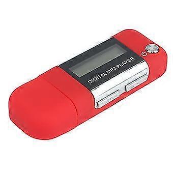 Mp3 Player 4gb U Disk Music Player Supports Replaceable Aaa Battery, Recording (red)