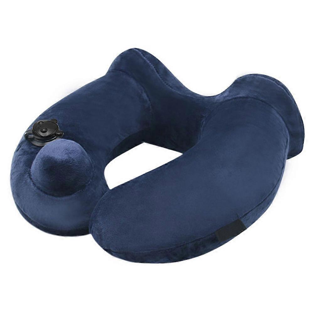 Inflatable Pillow Portable U-shaped Neck Pillow Sleeping Artifact Automatically Presses Headrest