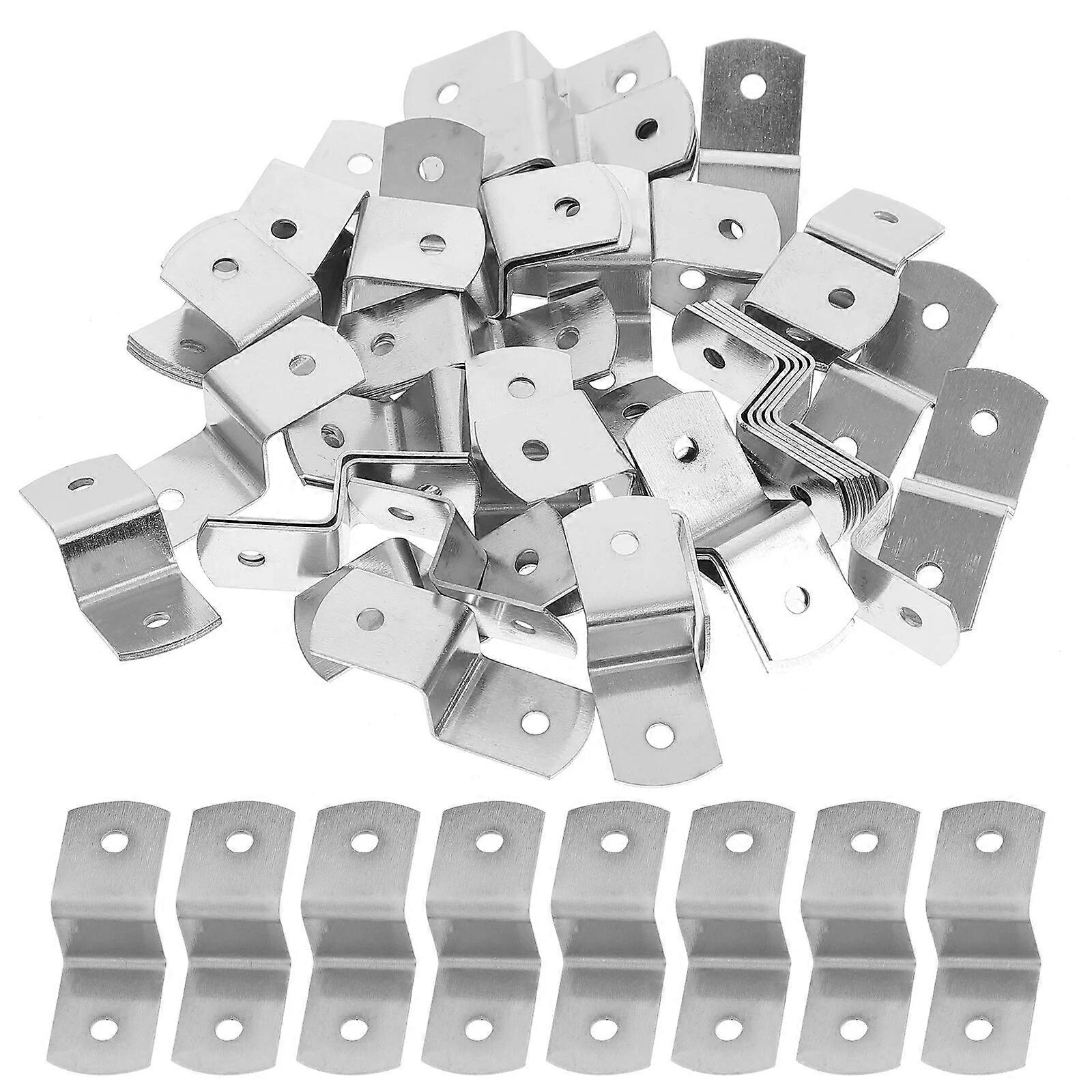 100pcs Multi-use Trapezoid Table Z Clips Photo Frame Table Top Fasteners