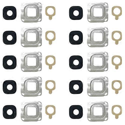 For Galaxy C7 10pcs Back Camera Bezel & Lens Cover with Sticker