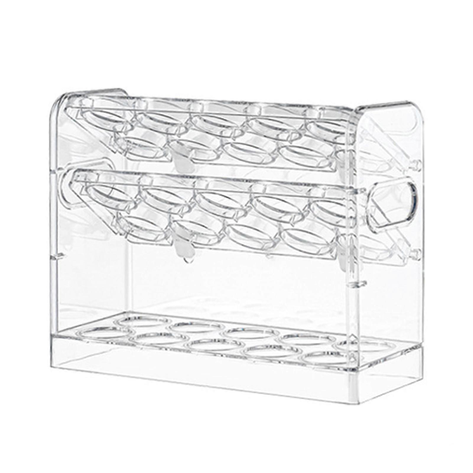3 Layer Refrigerator Plastic Egg Holder Universal Space-Saving Eggs Tray for Home Kitchen