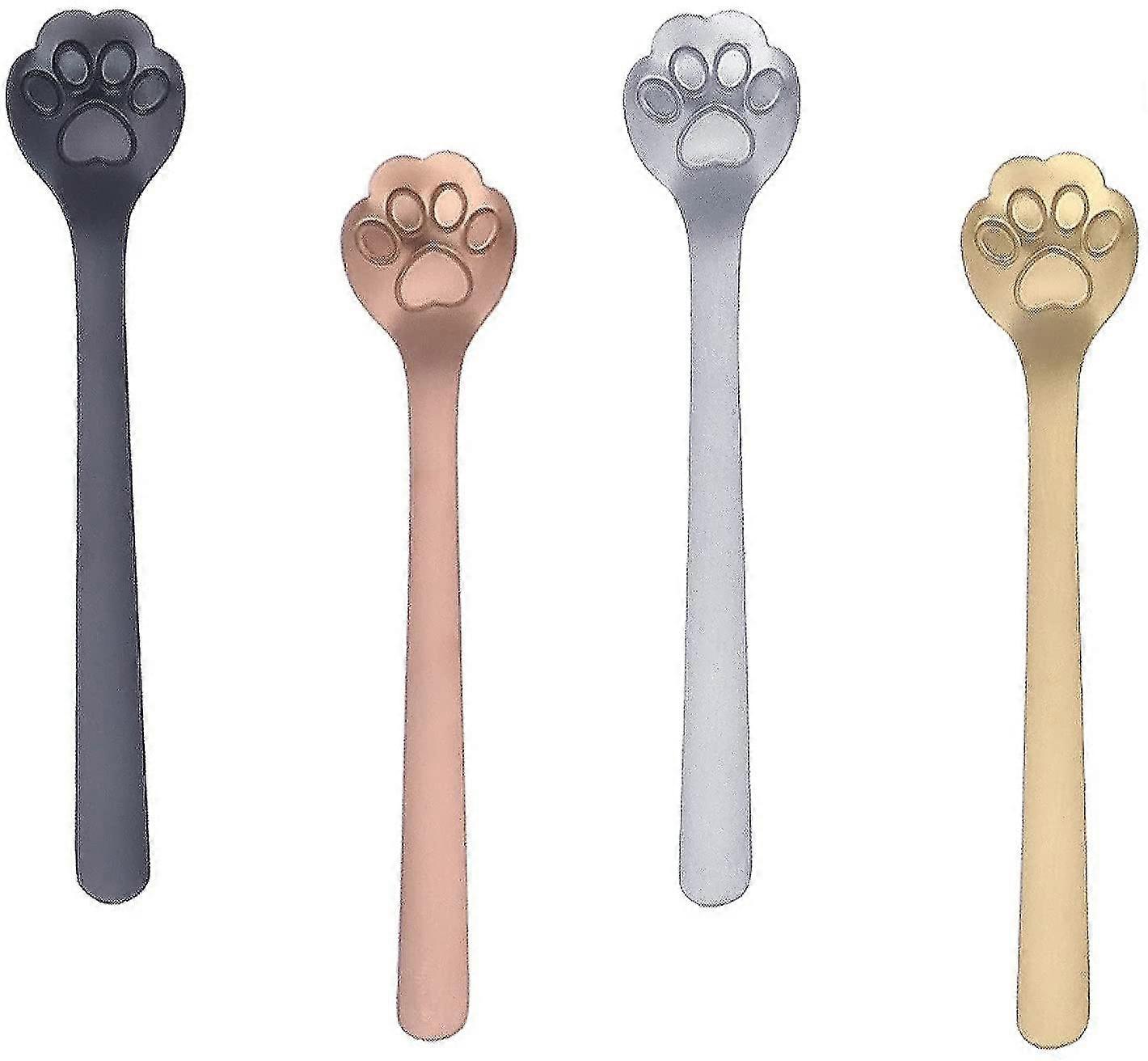 4 Piece Cat's Claw Coffee Spoon