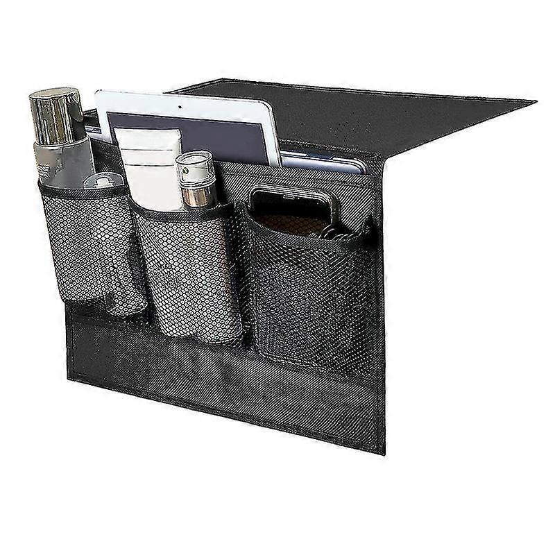 ベッドサイドキャディ5ポケットハンギングベッドソファサイドハンガーホルダーバッグテレビリモコン電話マガジン用