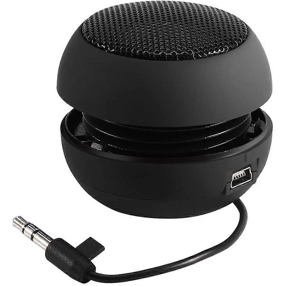 Mini Loud Speaker with 3.5mm Audio Cable Low Voltage Built-in Battery Retractable Speaker for