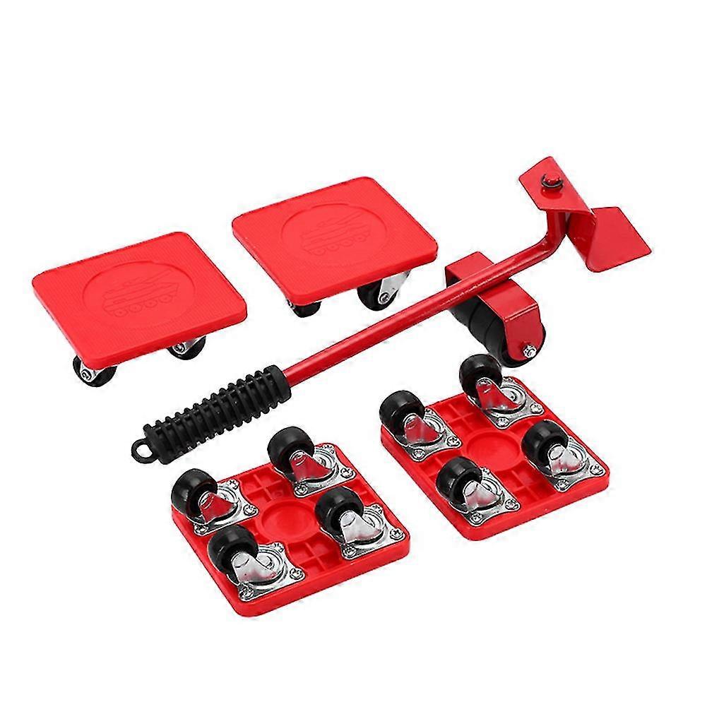 360 Rotate Furniture Lifter 5pcs/set Cabinet Mover Transport Device Tool Wheel Slides Trolley Cast