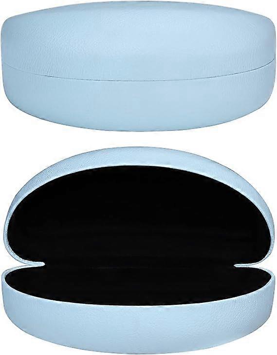 Hard Sunglasses Case, Classic Large Sunglasses Case with Cleaning Cloth, Bl