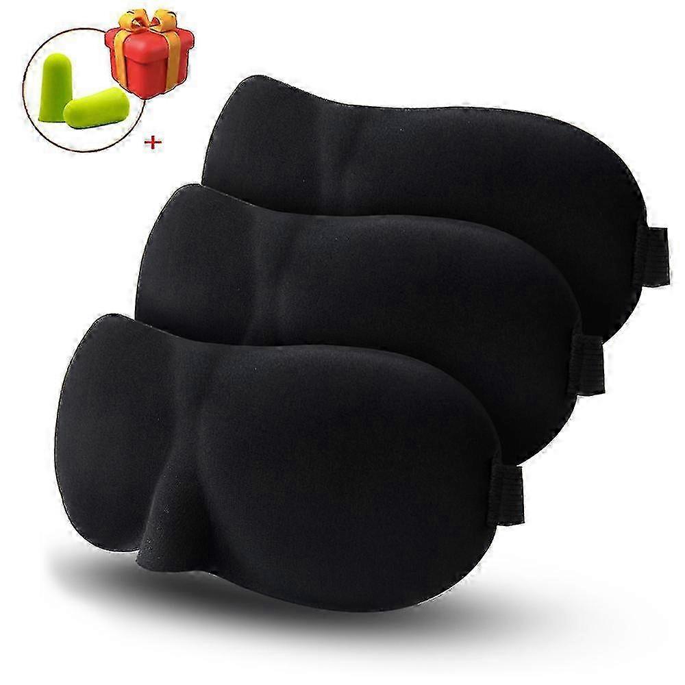 1/3 Pcs Sleep Mask Blindfold Sleeping Aid 3d Soft Memory Foam Eye Mask For Sleeping Travel Blockout Light Slaapmasker Eye Cover