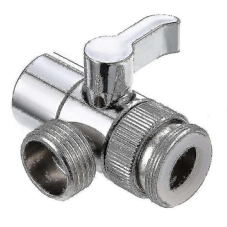 Diverter Valve, Alloy Shower Faucet 2 Way Diverter Valve, Premium Alloy Shower Diverter Valve For Kitchen Or Bathroom Sink(1pc, Silver)
