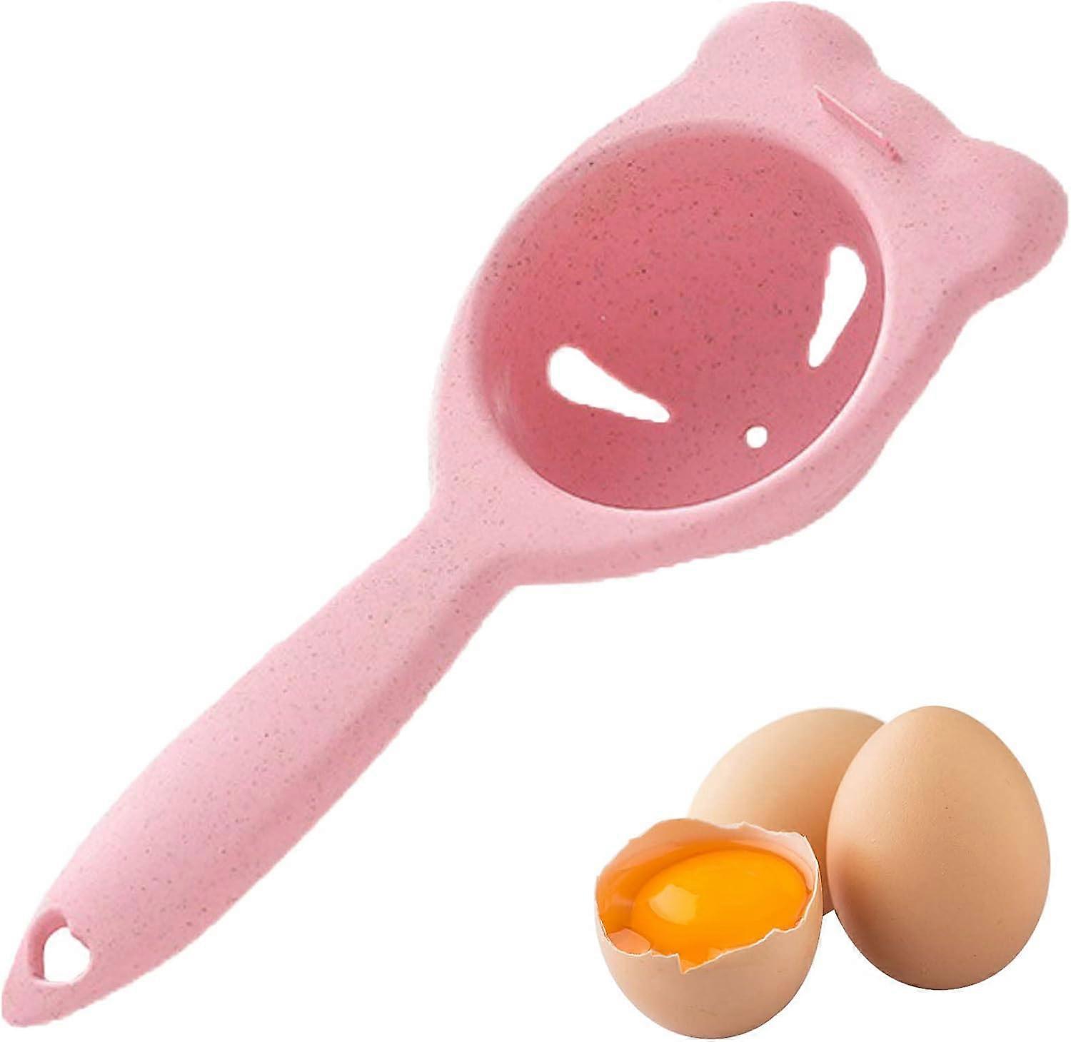 Separator Egg Separator Egg Yolk White Egg Yolk Filter Separator, Egg Extraction Tool for Kitchen Baking Gadgets (Pink)