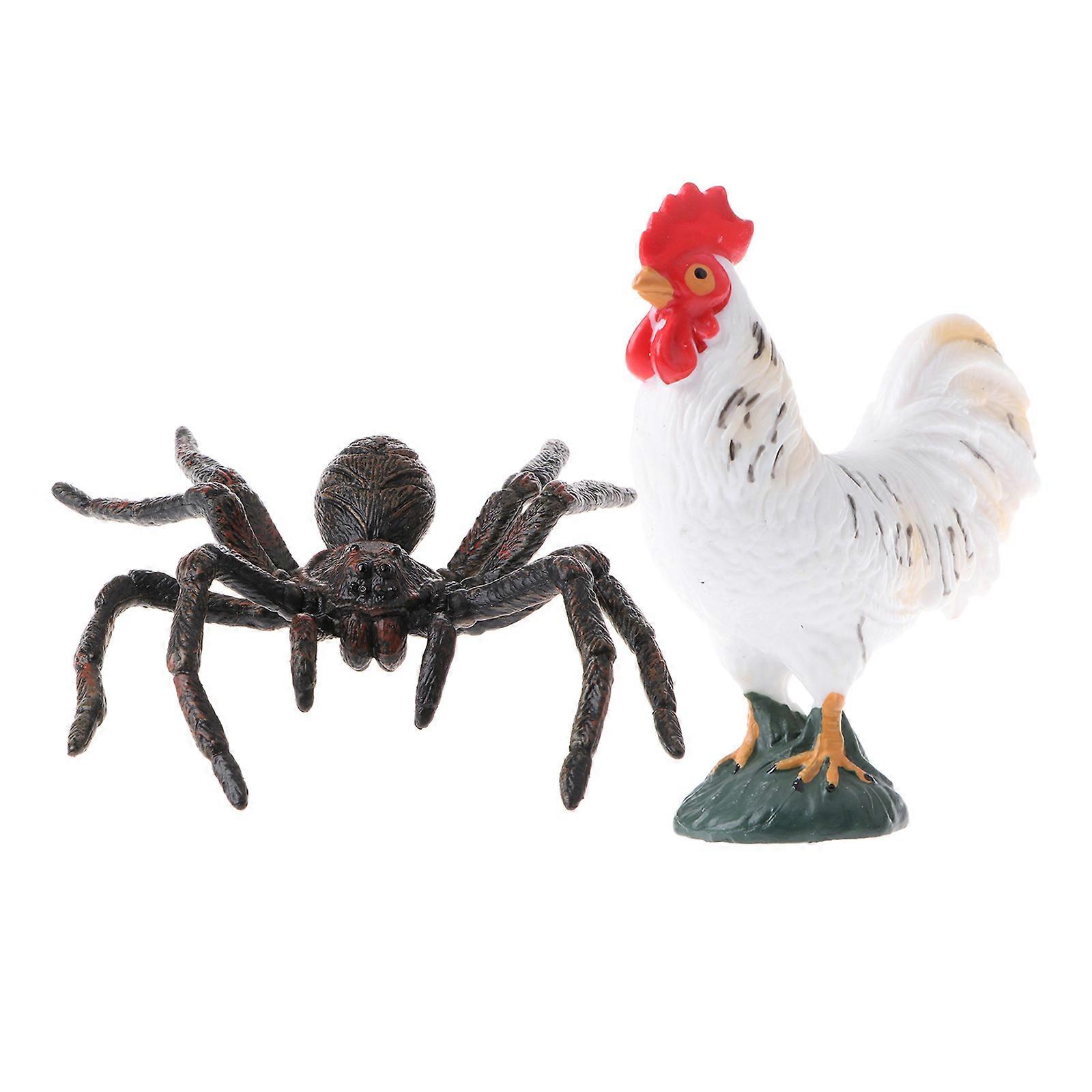 2pcs Simulation Animal Model Figure Toys Figurine