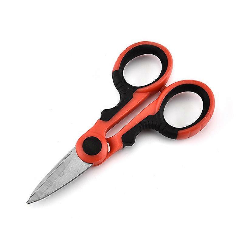 1 pc  Multipurpose Electrical Shears - Cut / Strip Electrical Wire with Wire Cutting Notch, Crimp Wire, Clean/file Electrical Boxes