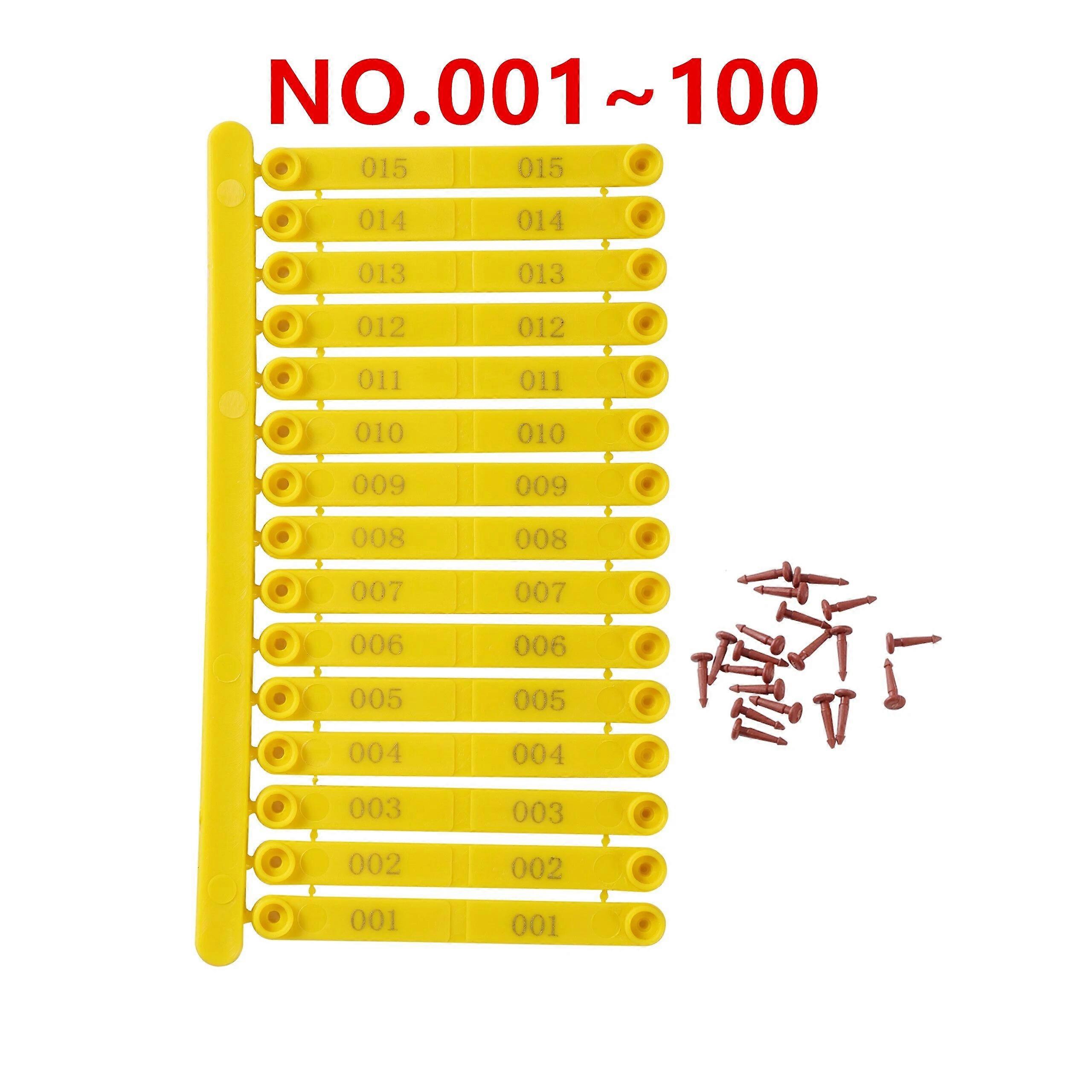 100pcs Chicken Wings Identification Ring for Poultry Farm Quail Duck Pigeon Chicken Wings Identification Ring