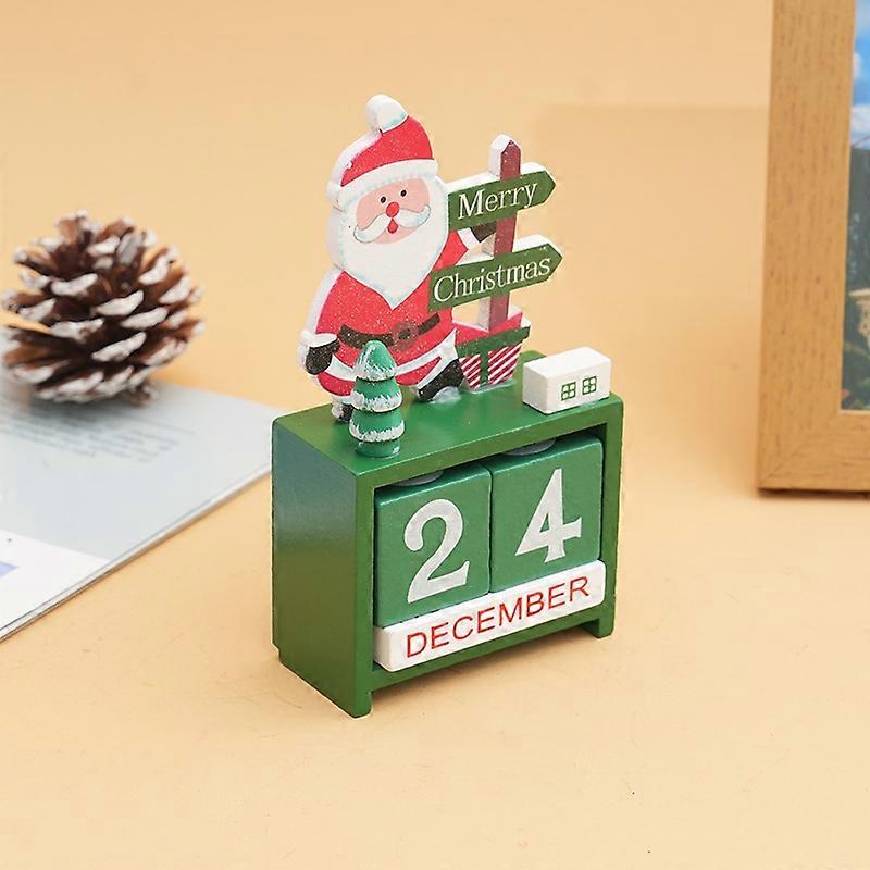 Ajunul Crăciunului Calendar Desktop Ornament Moș Crăciun