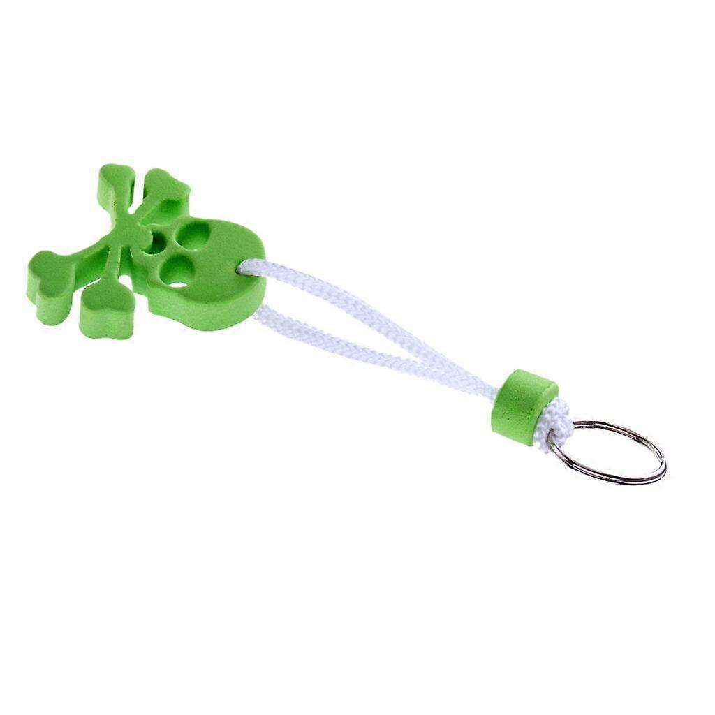 9x EVA Skull Skeleton Shaped Floating Key  Boat Yachting Sailing Key Chain