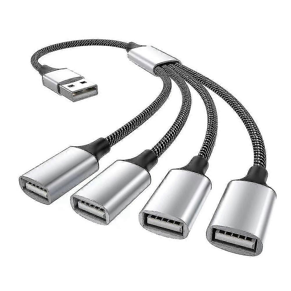 Usb To Usb 2.0 Triple Usb Port Hub Otg Adapter Cable Hab Data Charging Convertor Usb Extension Spli