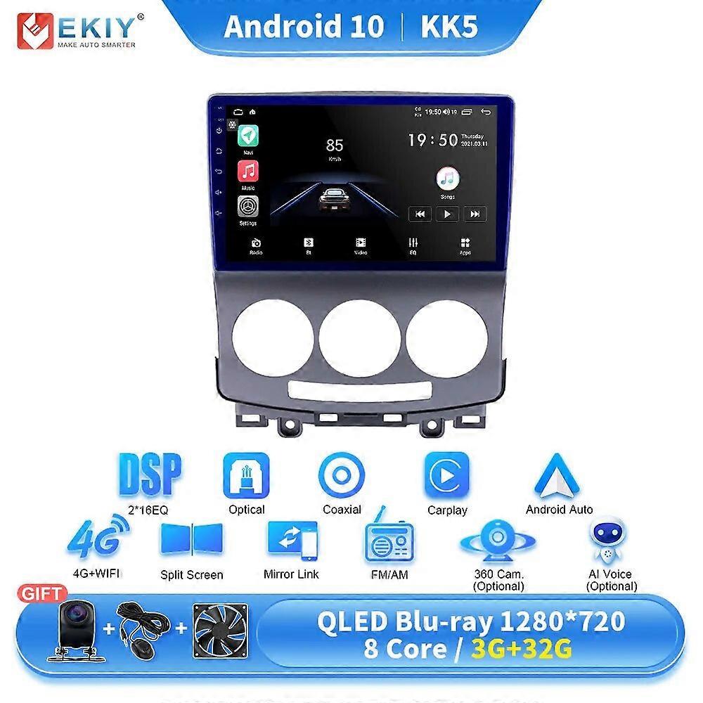 8+128GB 2 din Android Auto Radio For Mazda 5 2005-2010 Car Radio Multimedia Video Player GPS Navigation Carplay 2din HU