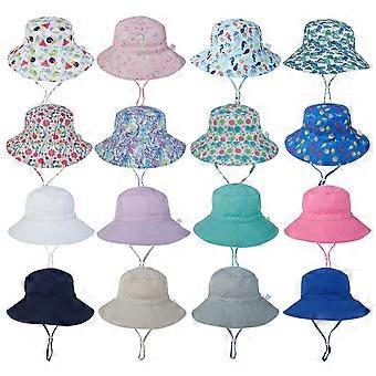 Chapeau Bébé Soleil UPF 50+ - Bord Large, Mentonnière Ajustable, Doublure Maille - Pour Plein Air, été