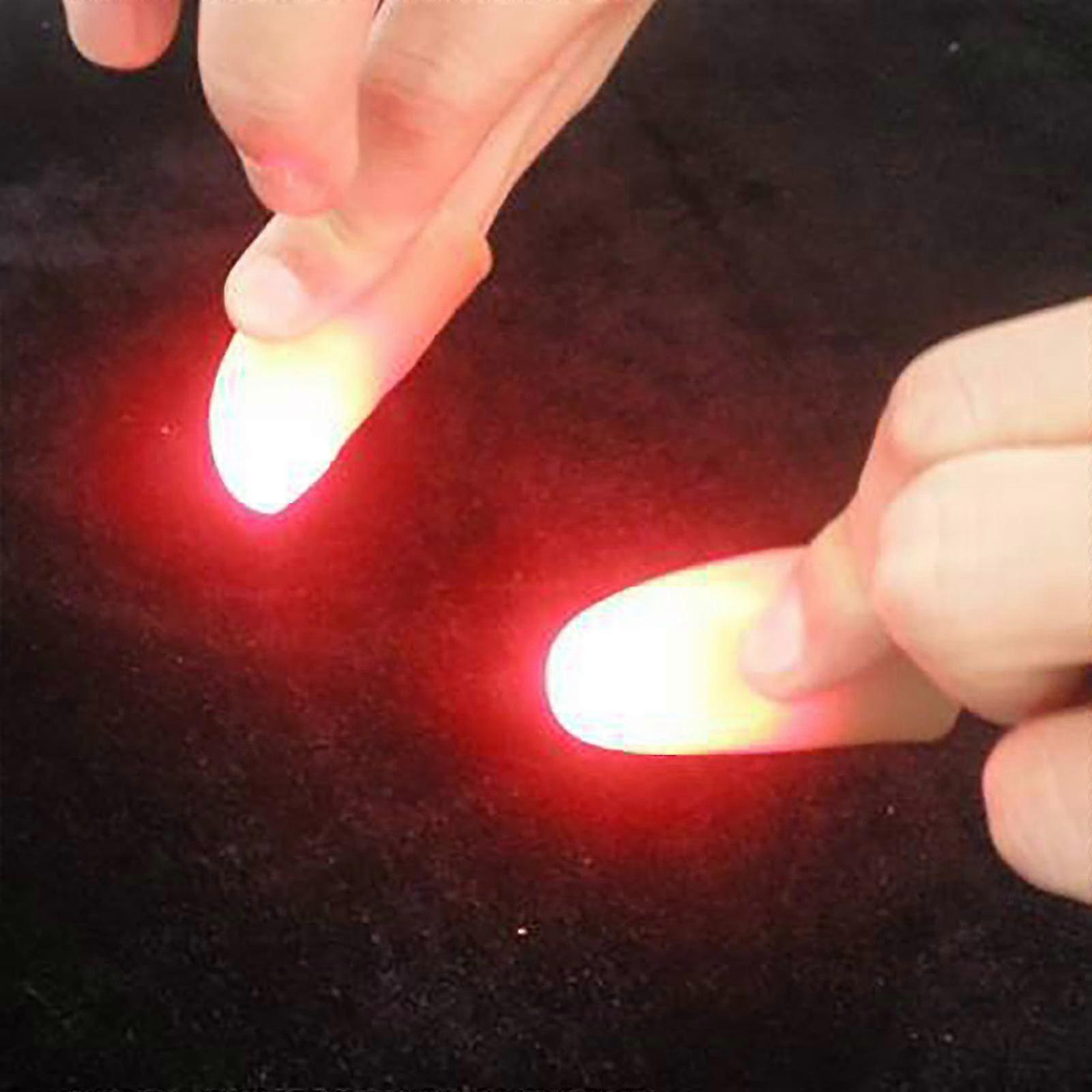 Led Finger Light Rings Glow Magic Finger Flashing Close Up Finger Trick