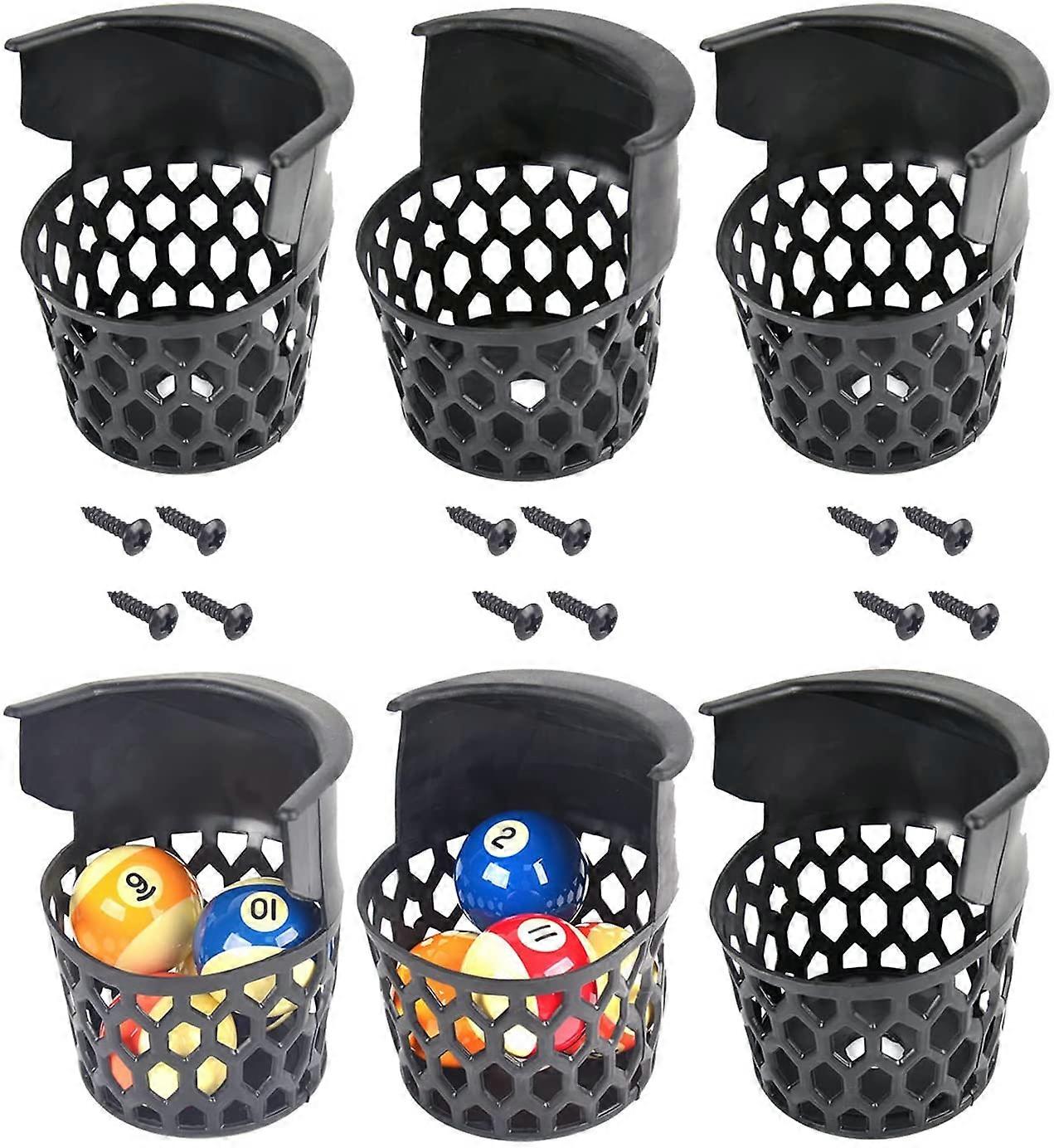 Pool Table Pockets Replacement Pockets For Billiard Table Set Of 6 Plastic Web Pockets
