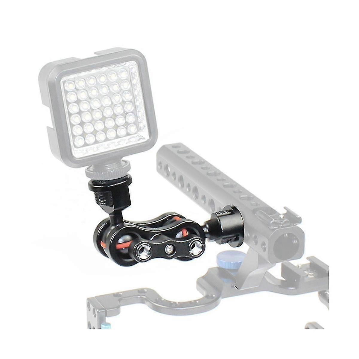 Double Ball Arm Mount Rotatable Arm Ball Mount Camera Gimbal Bracket Arm With 1/4inch Screw
