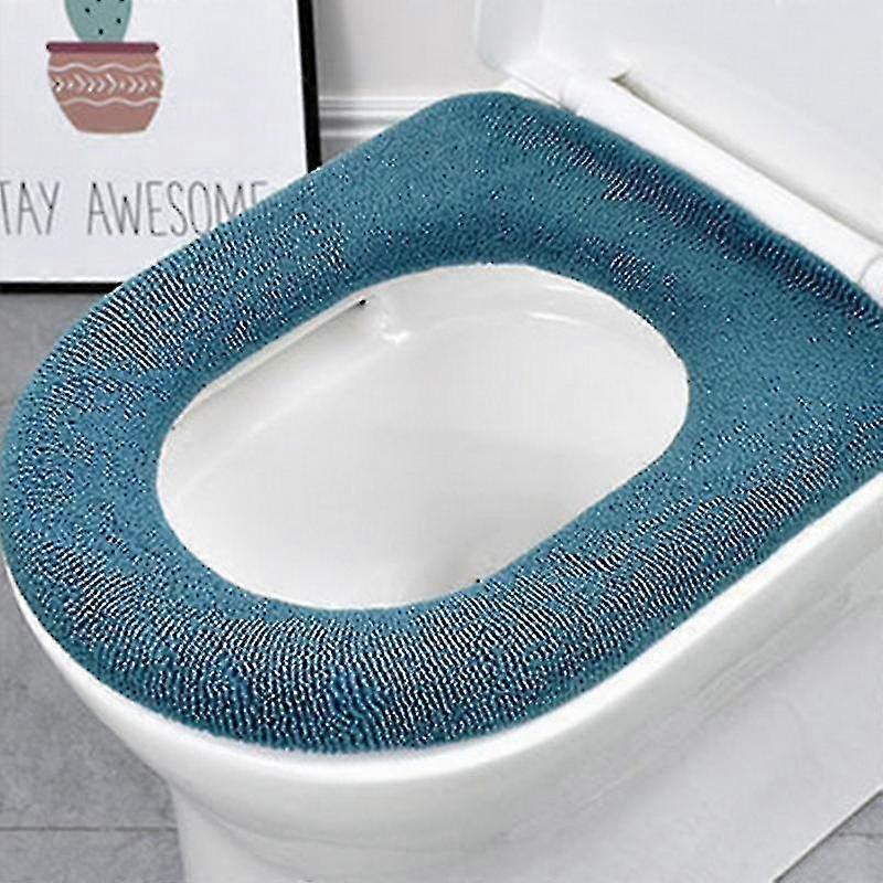 Megvastagított WC-párna - téli puha, mosható közös Nordic WC ülőpárnák, fürdőszobai mosdópárna