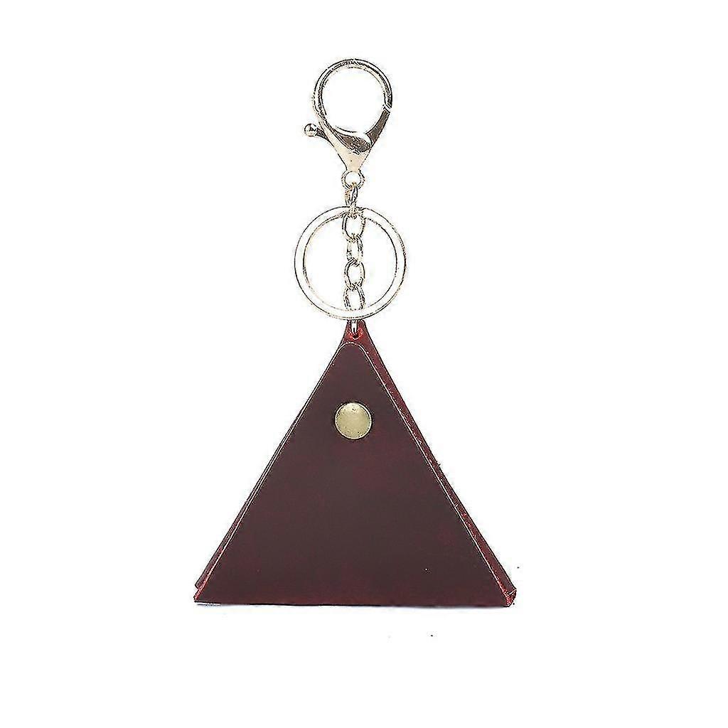 2022 Genuine Leather Coin Purse With Key Ring For Women Triangle Hasp Men Coin