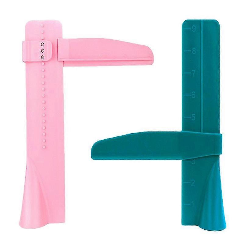 Adjustable Cake Smoother Polisher , Fondant Cream Edge Smoothing Decorating Tools (2pcs, Green+pink)