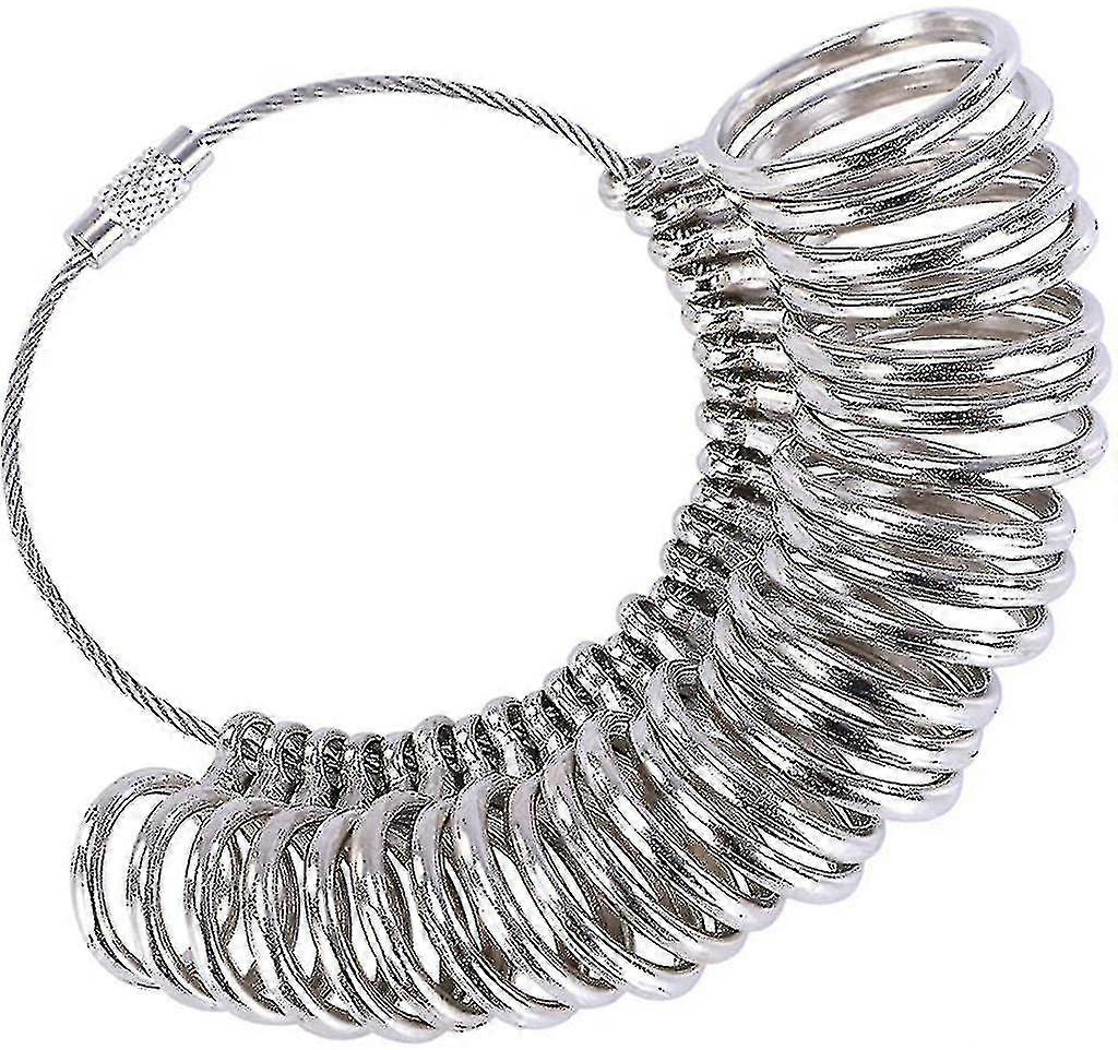 Ring Sizer Gauge Set Metal Ring Measure Tool Finger Sizing Tools Rings Size