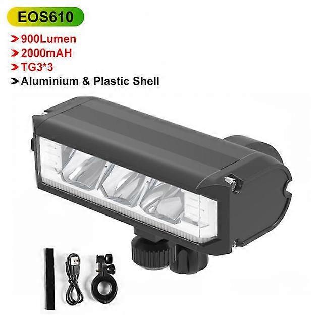 8000mAh 5 LED Bicycle Light Front Waterproof LED Flashlight Bicycle Light Rechargeable Headlight Cycling Lamp Bicycle Accessory