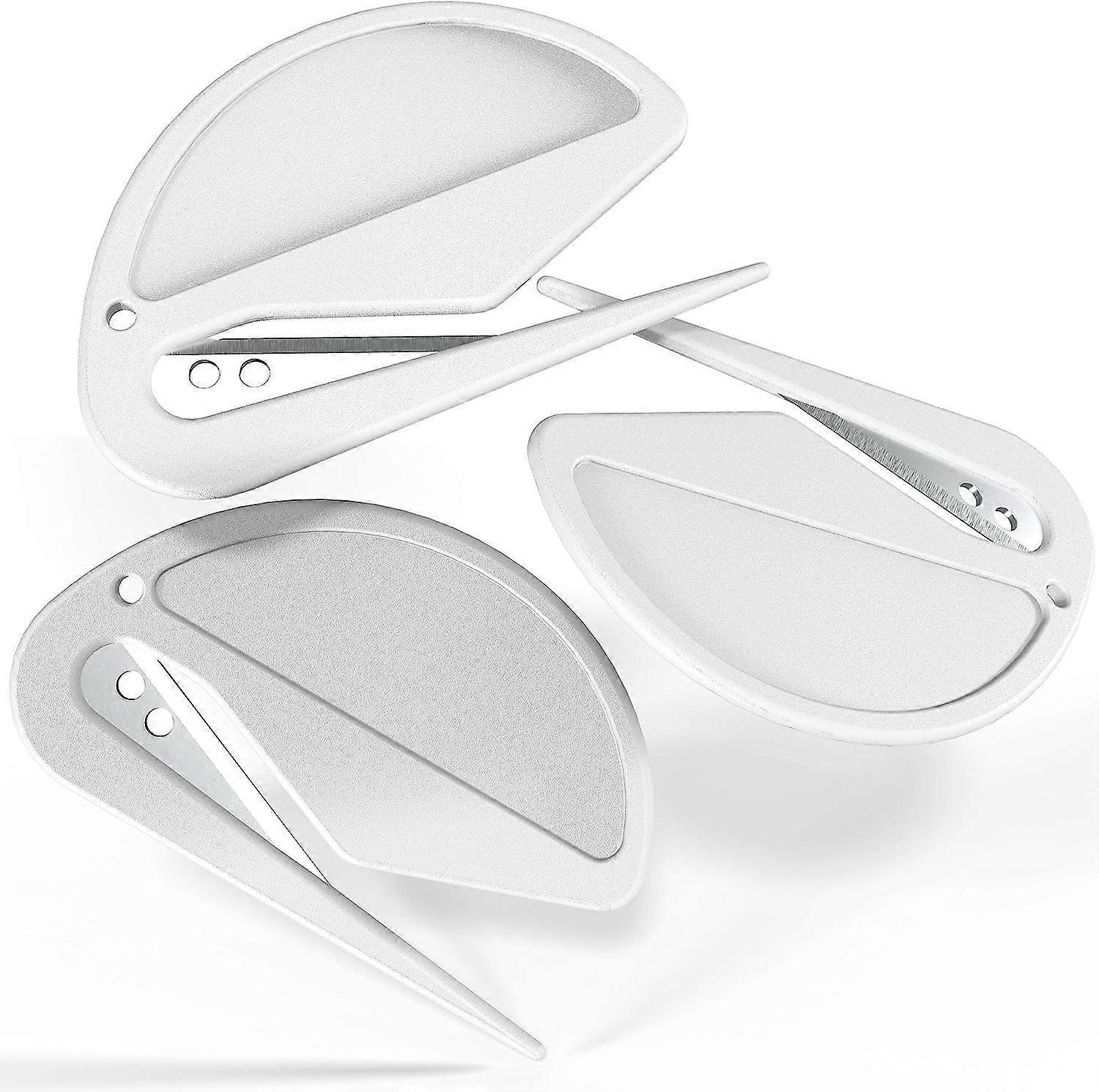 Desks Letter Openers - Executive Black - Sharp and Efficient - Open Envelopes with Ease (3 Pieces)