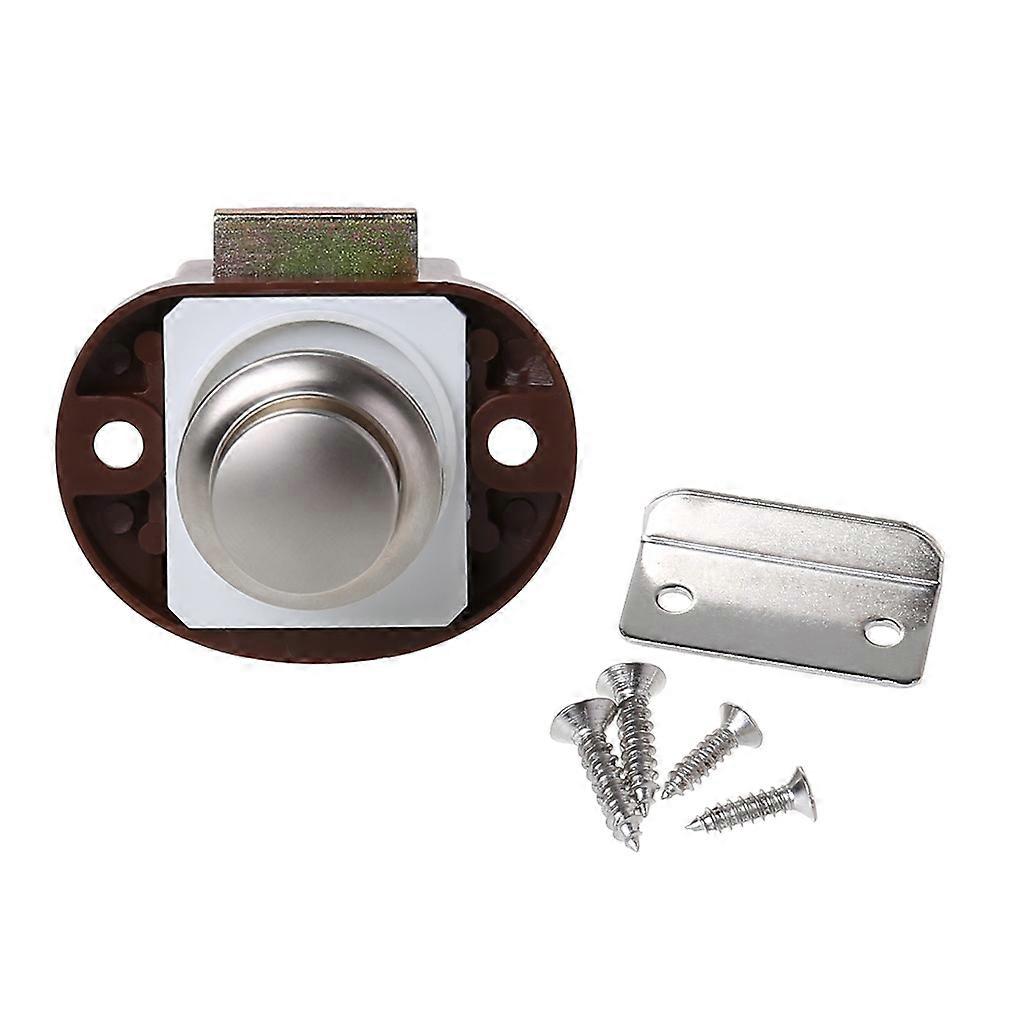 Push Button Catch Lock Cupboard Door Knob For Caravan Boat Cabinet Drawer