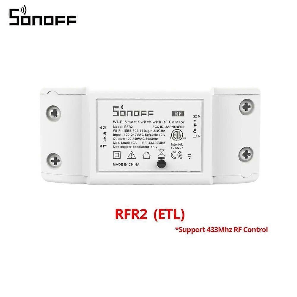 Itead SONOFF Outlets RFR2 Wifi Breaker Module Switch 433Mhz RF Switch Smart Home DIY Switch Works With Alexa Google Home Siri